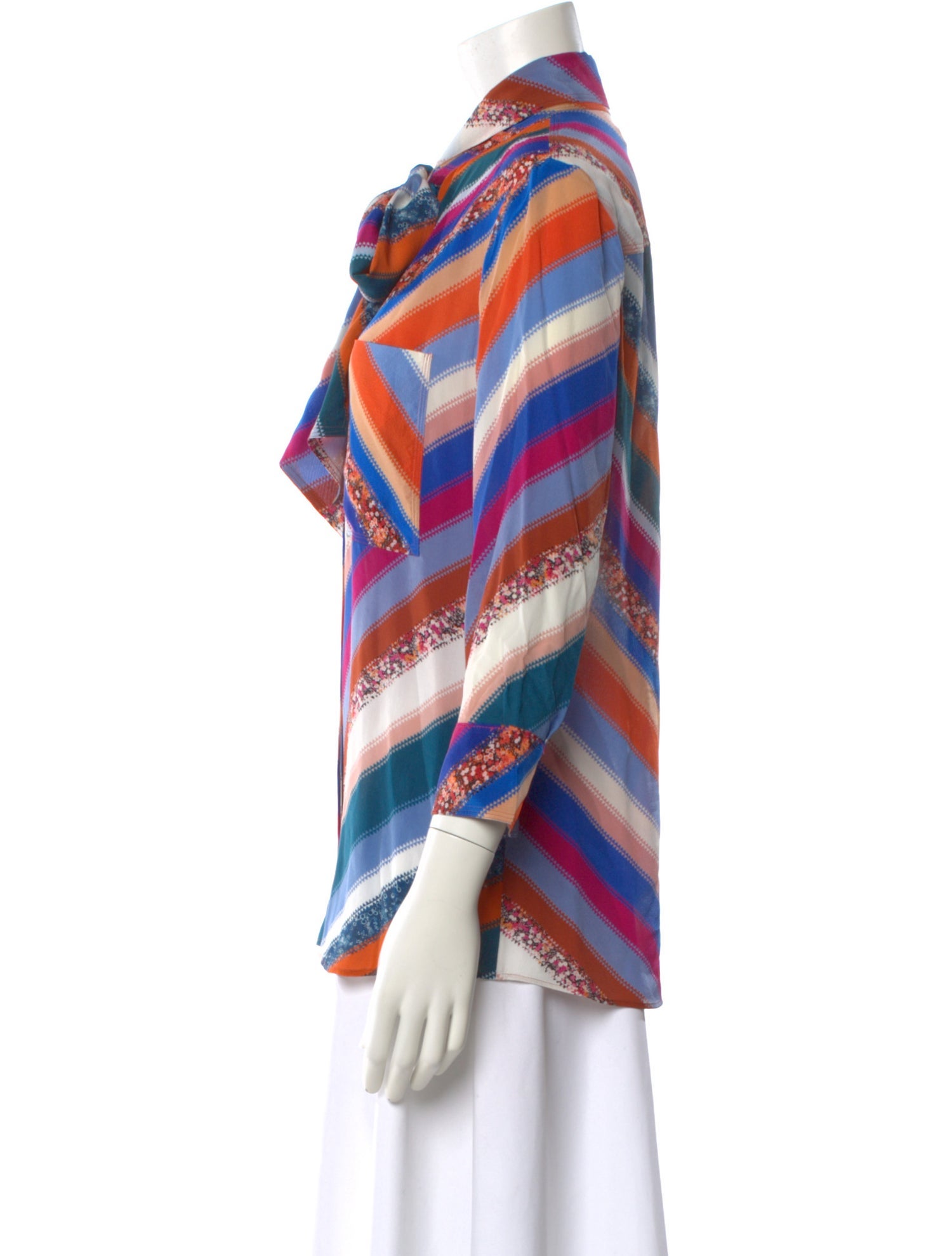 Altuzarra Silk Striped Blouse