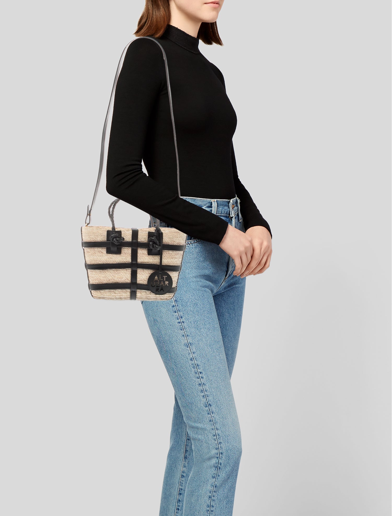 Altuzarra Straw Shoulder Bag