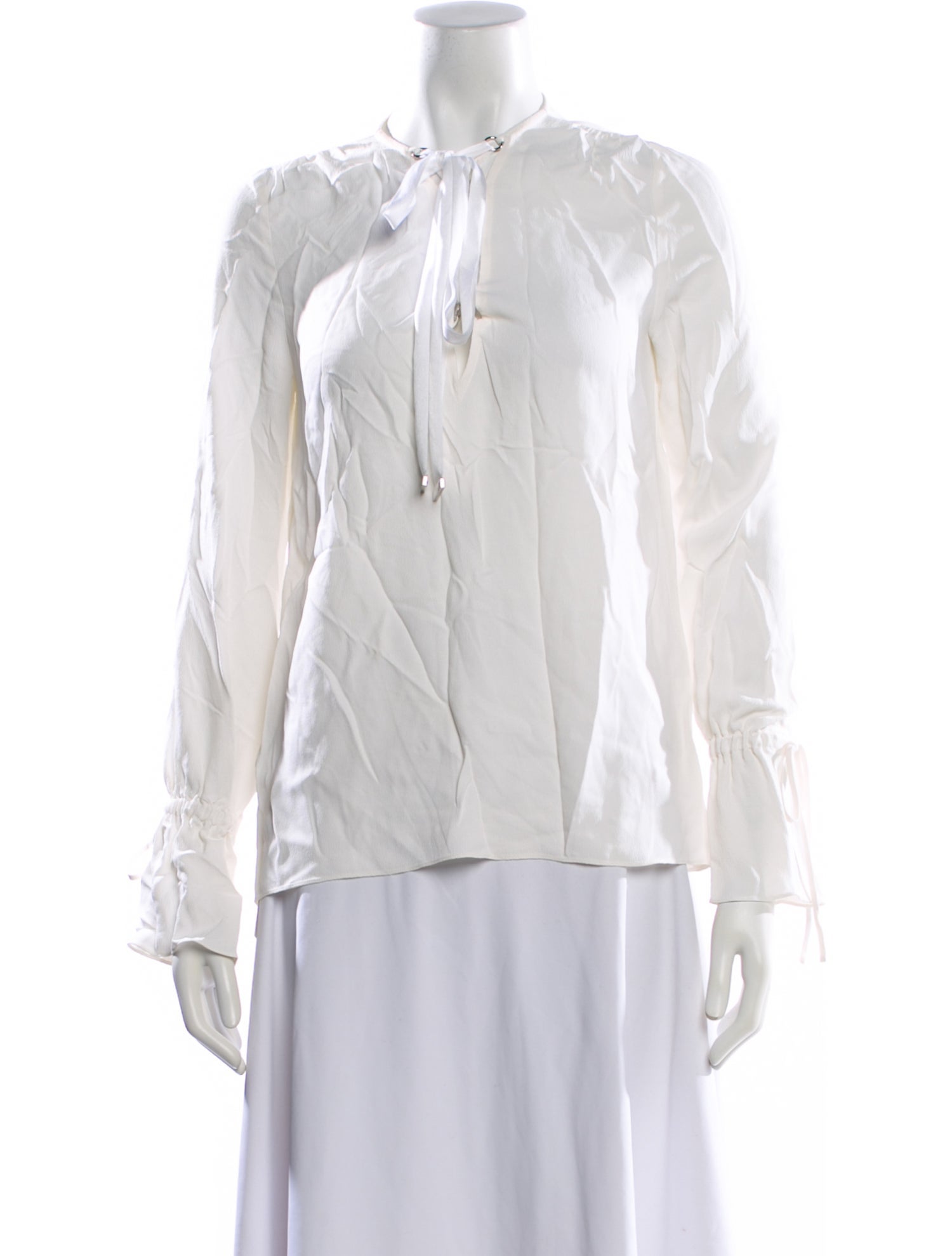Altuzarra Tie Neck Long Sleeve Blouse