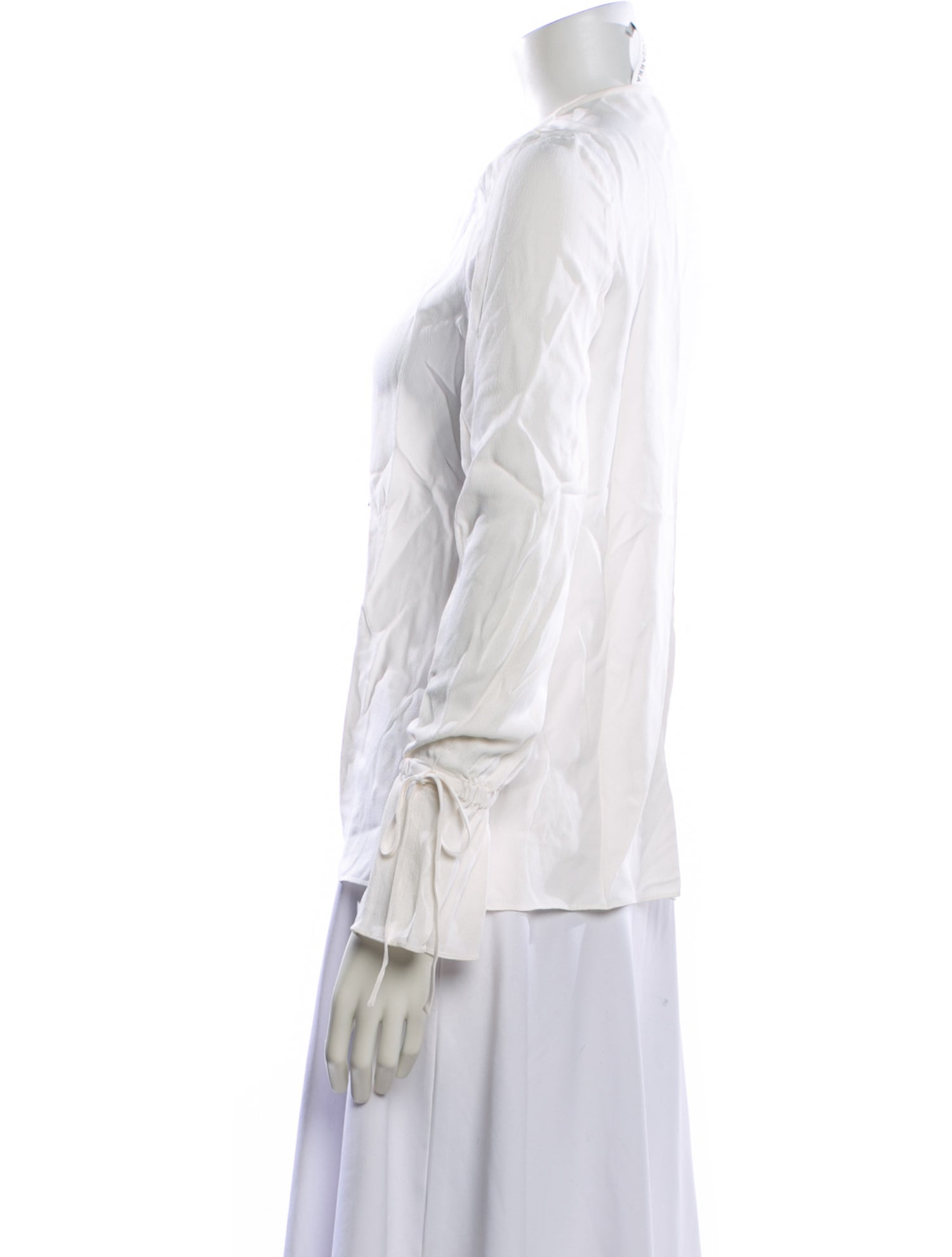 Altuzarra Tie Neck Long Sleeve Blouse