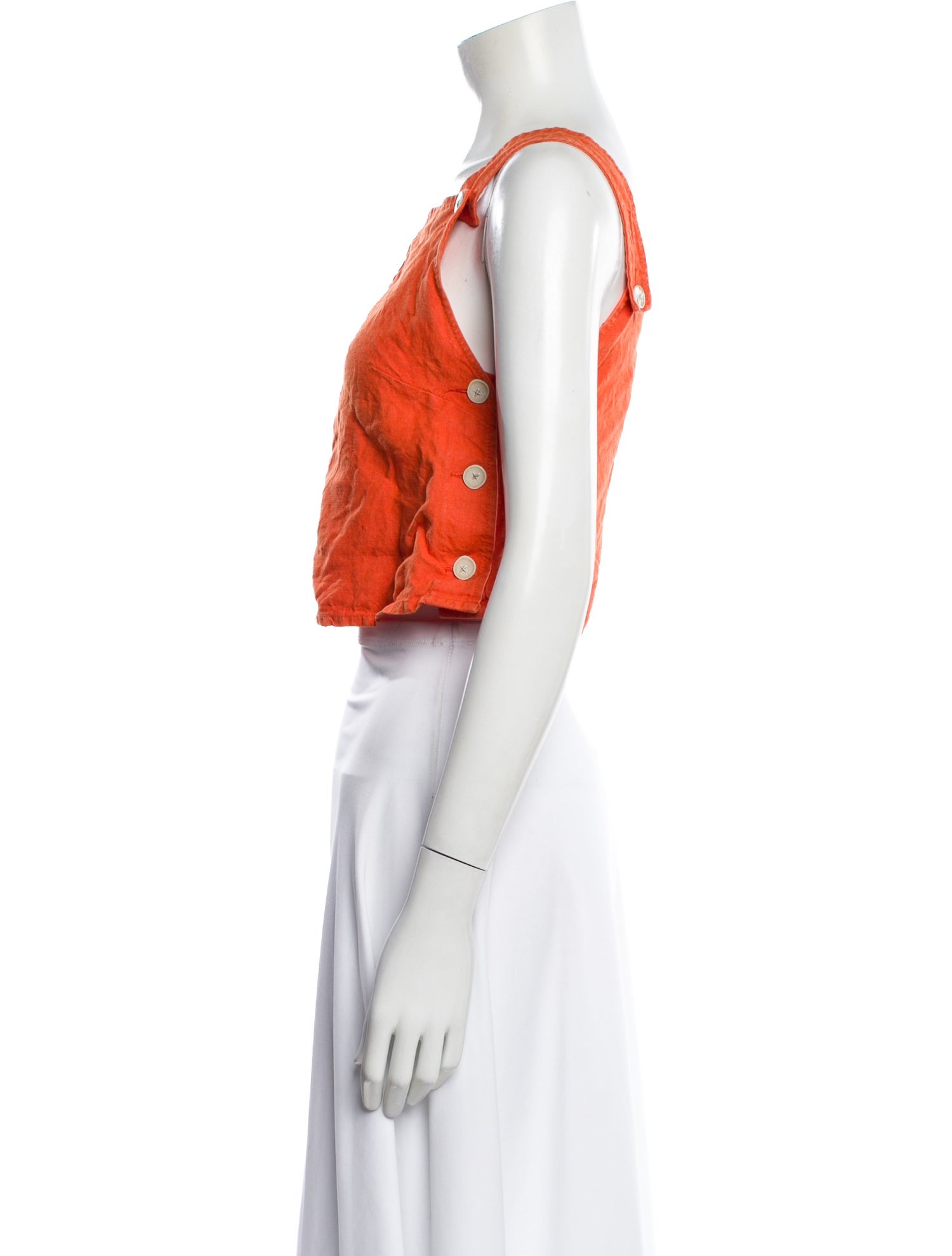 Altuzarra Square Neckline Sleeveless Crop Top