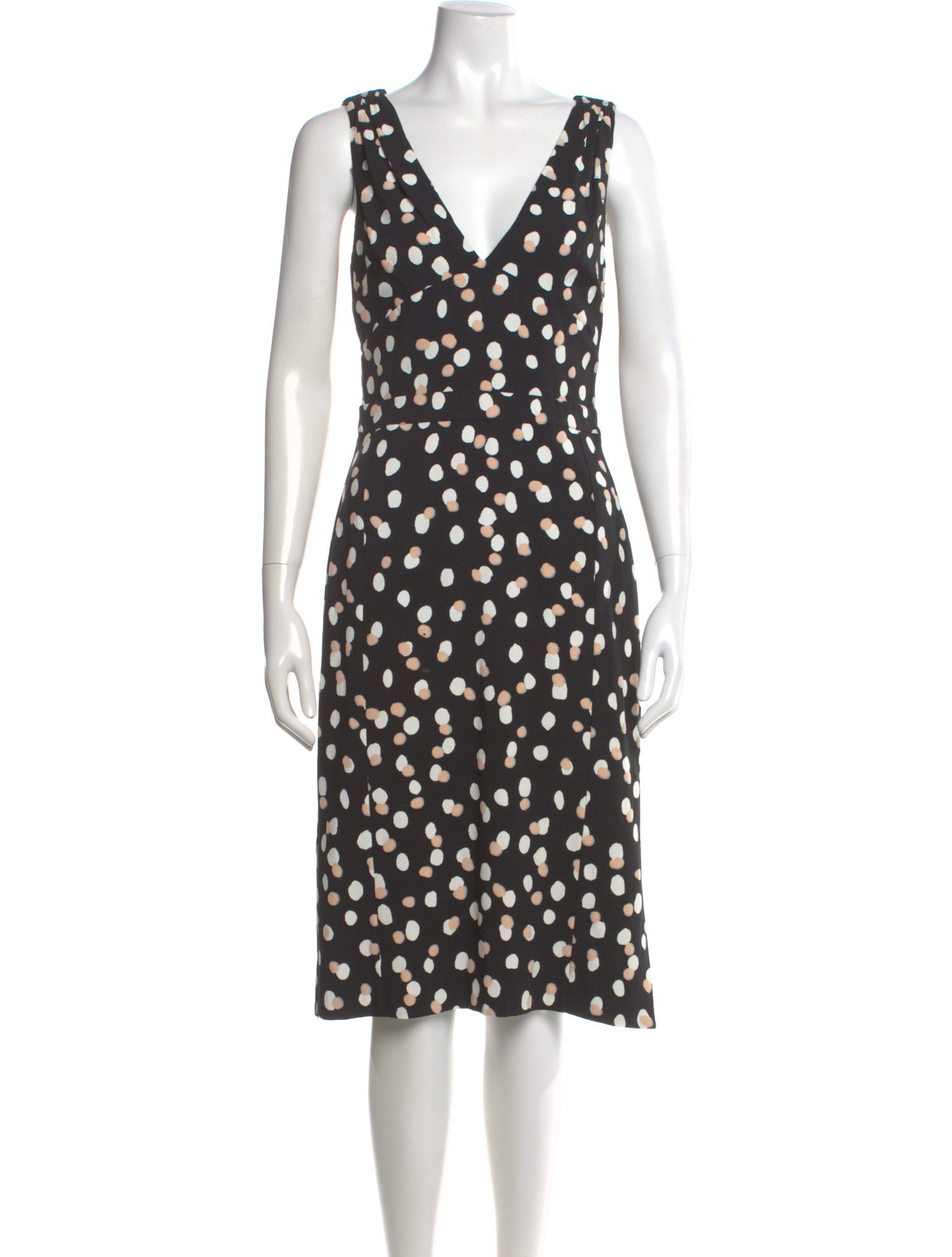 Altuzarra Polka Dot Print Midi Length Dress