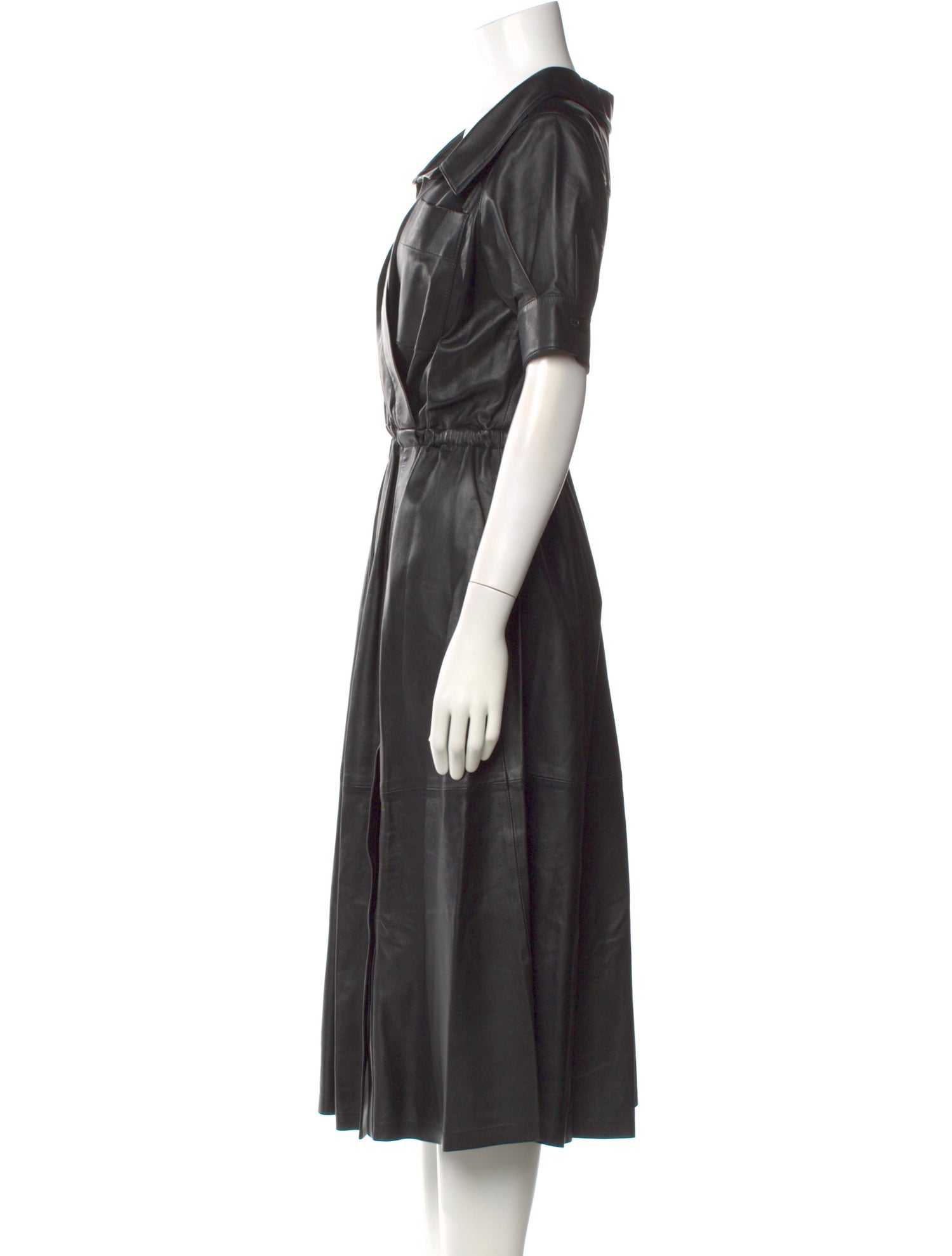 Altuzarra Lamb Leather Midi Length Dress w/ Tags