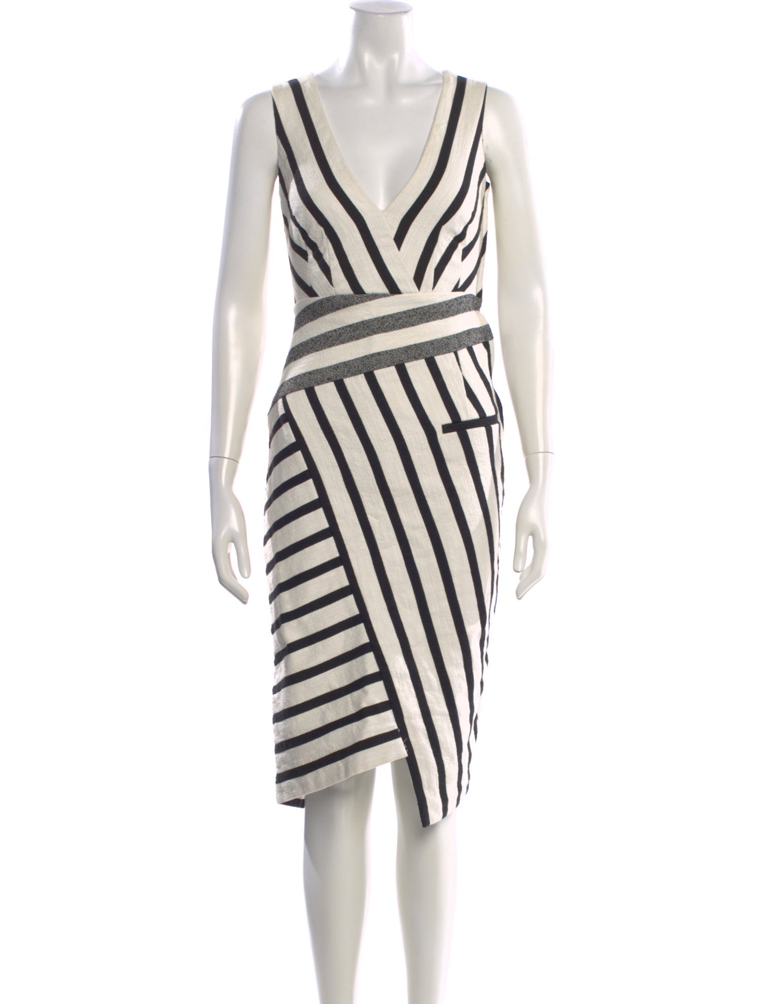 Altuzarra Striped Midi Length Dress