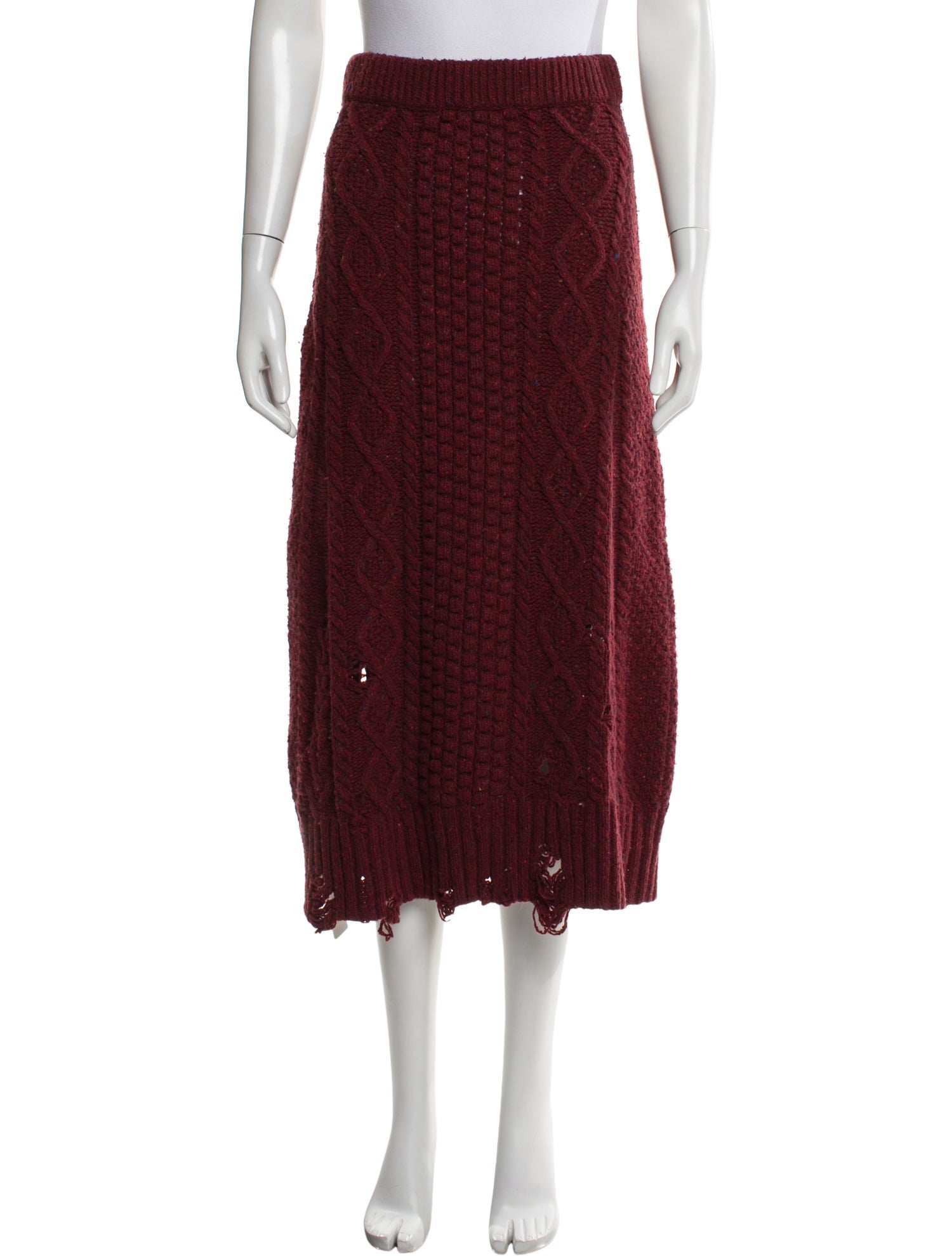 Altuzarra Merino Wool Midi Length Skirt