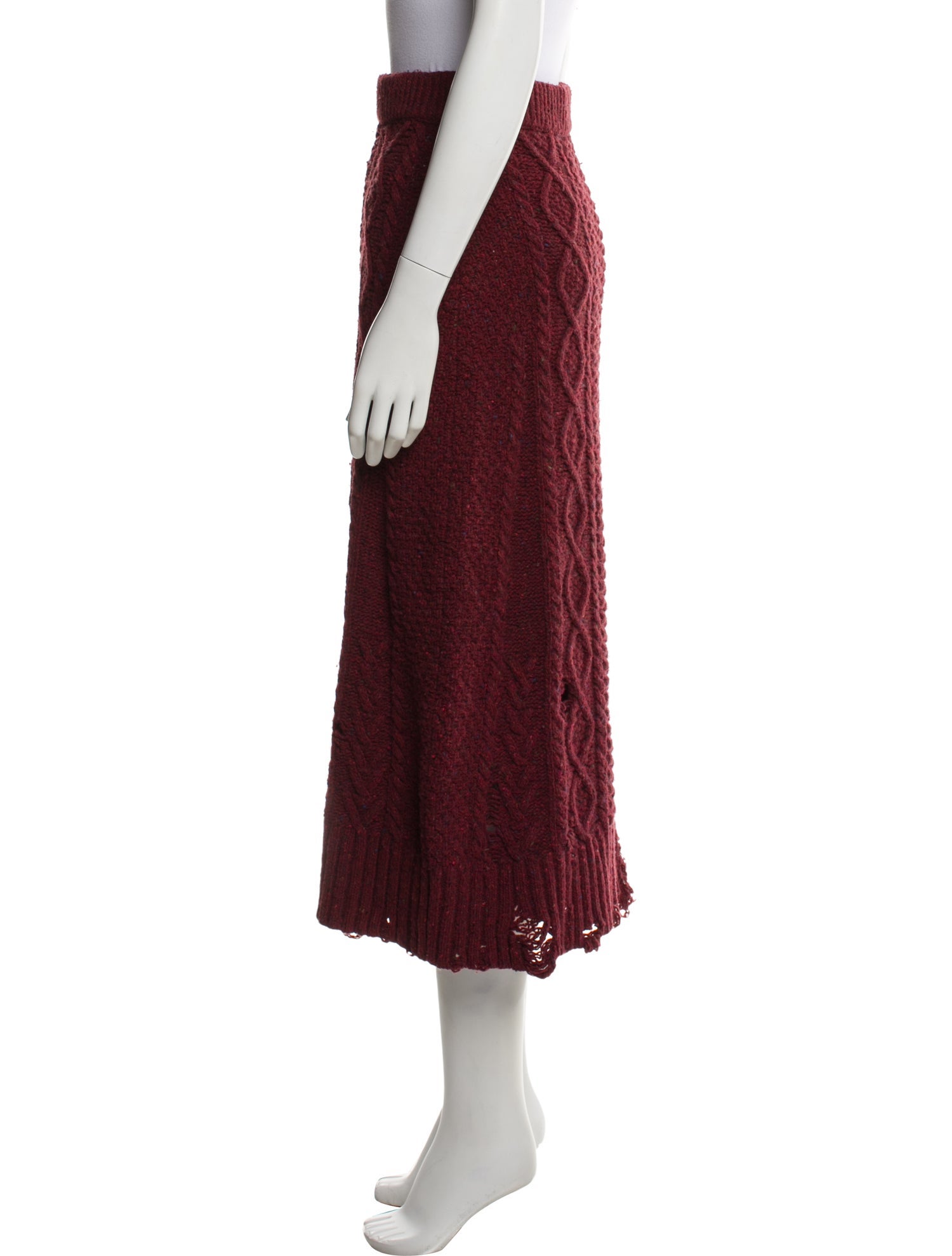 Altuzarra Merino Wool Midi Length Skirt