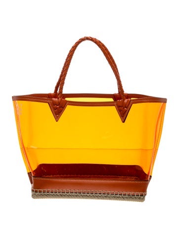 Pre-owned Altuzarra Pvc Top Handle Bag In Orange