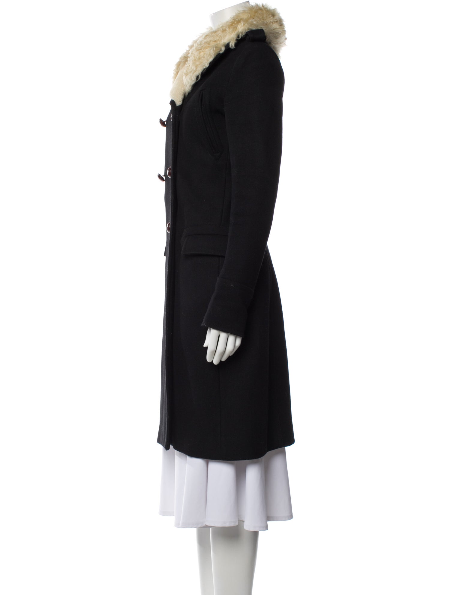 Altuzarra Virgin Wool Faux Fur Coat