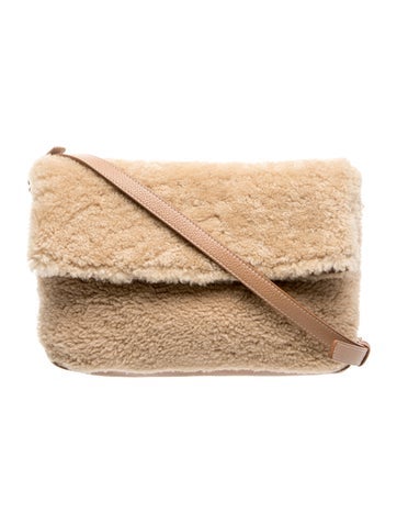 Pre-owned Altuzarra Shearling Crossbody Bag In Neutral