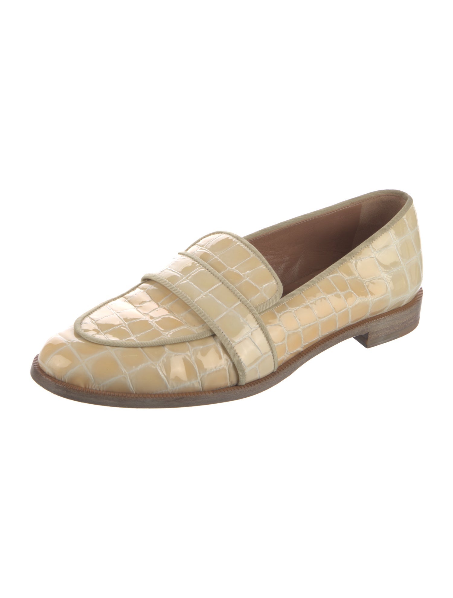 Altuzarra Patent Leather Printed Loafers