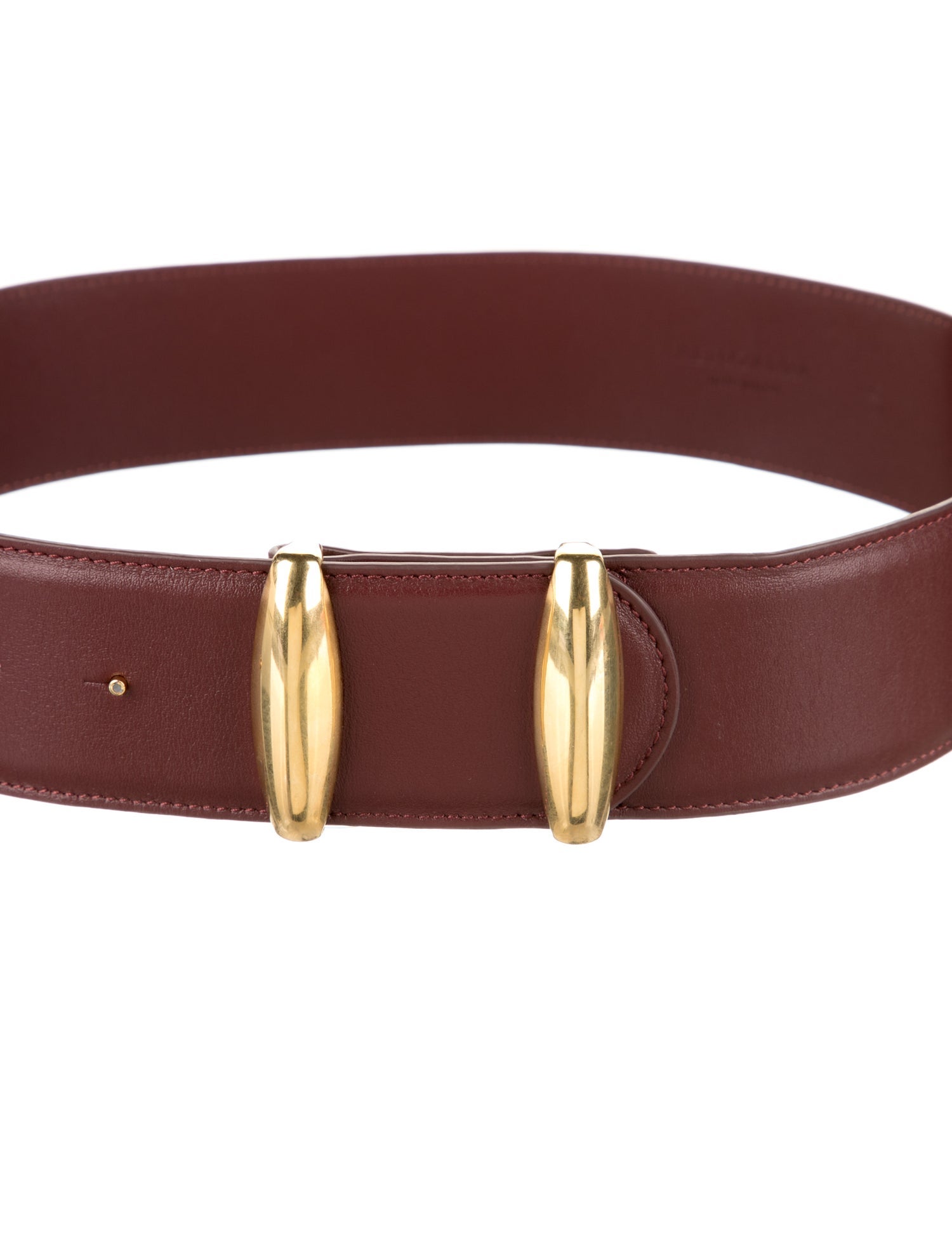 John Galliano Newspaper Leather Belt - White Belts, Accessories