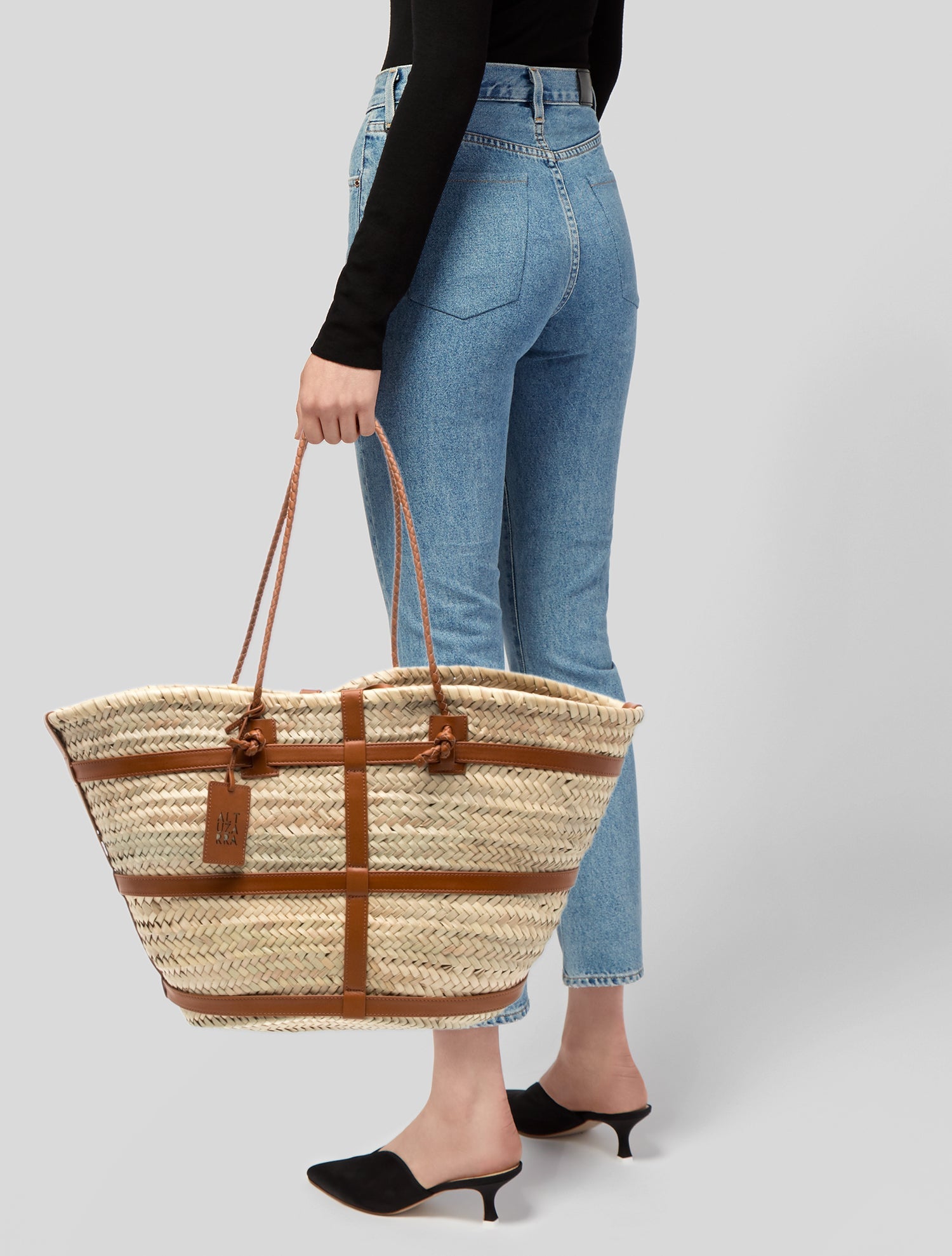 Altuzarra Straw Bucket Bag - Neutrals Totes, Handbags - ALT62305