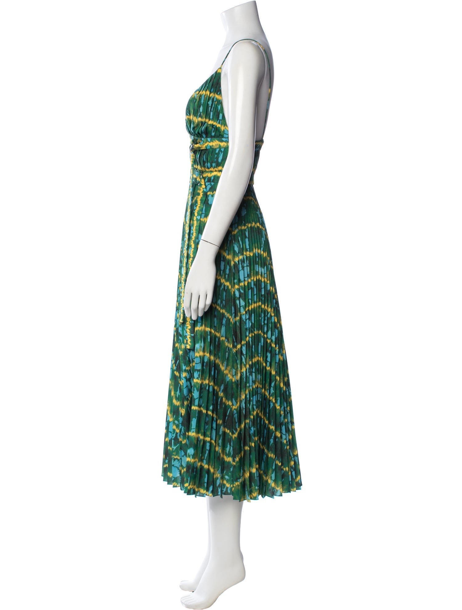 Altuzarra Tie-Dye Print Midi Length Dress