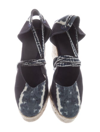Altuzarra x Castaner Canvas Tie-Dye Print D'Orsay Pumps
