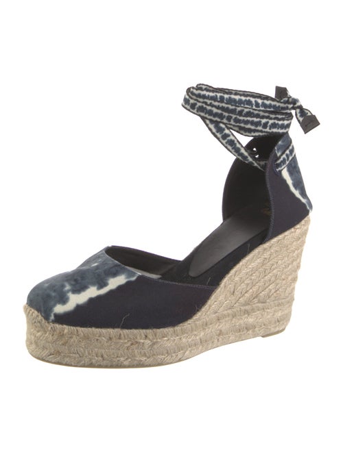 Altuzarra x Castaner Canvas Printed D'Orsay Pumps