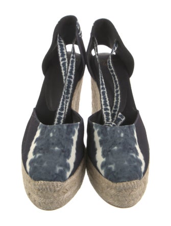 Altuzarra x Castaner Canvas Printed D'Orsay Pumps