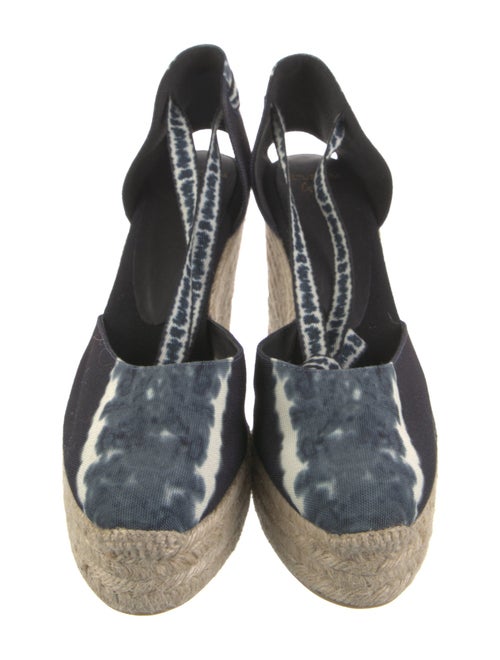 Altuzarra x Castaner Canvas Printed D'Orsay Pumps