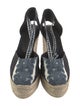 Altuzarra x Castaner Canvas Printed D'Orsay Pumps