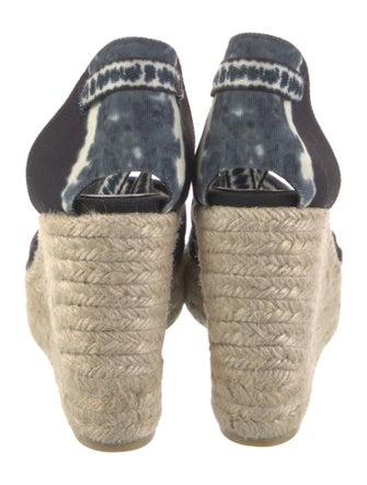 Altuzarra x Castaner Canvas Printed D'Orsay Pumps