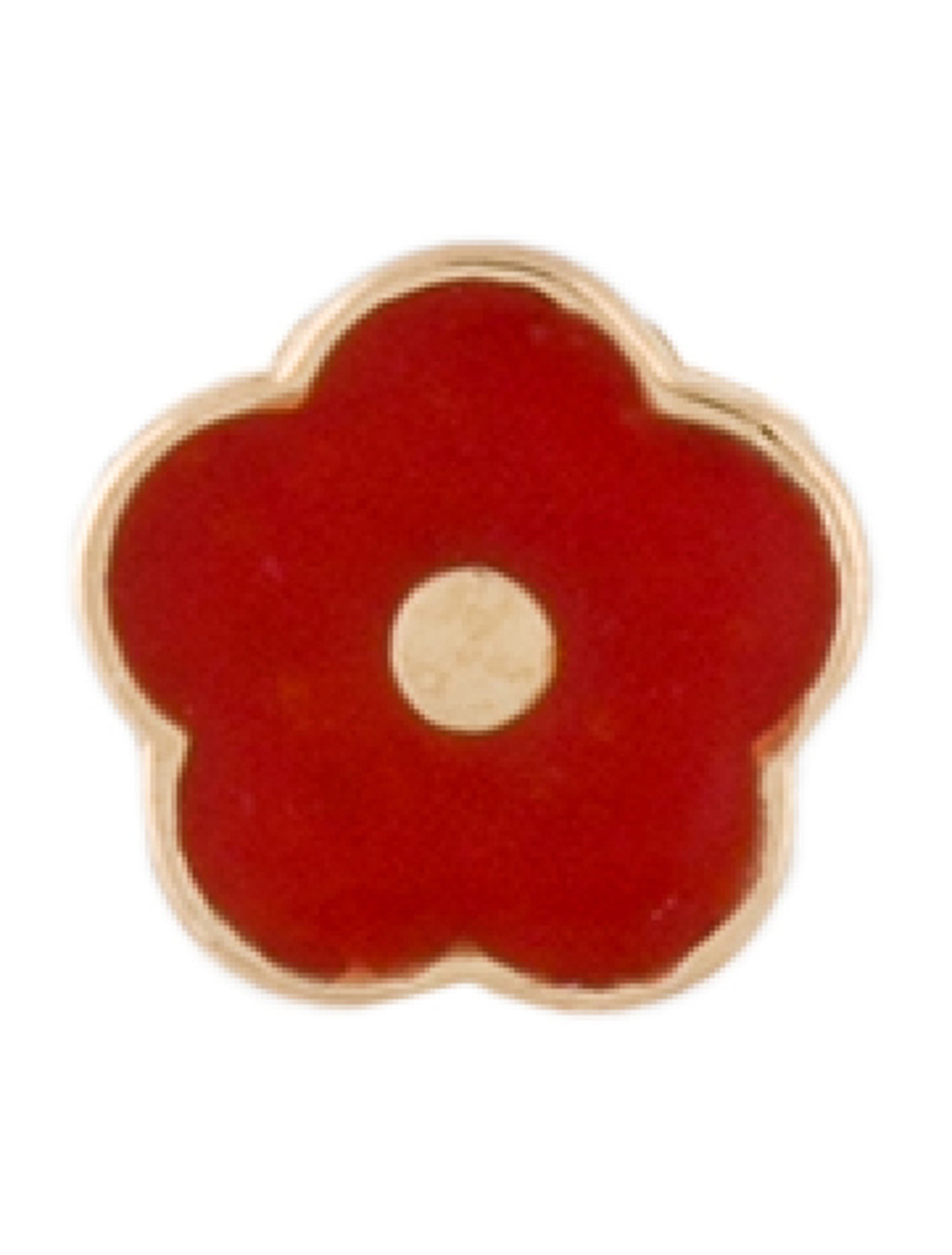 Alison Lou 14K Enamel Flower Power Stud Earring