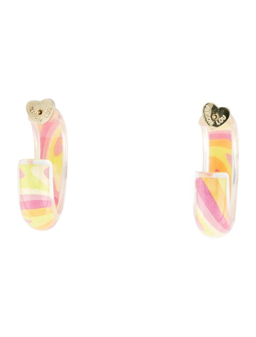 Alison Lou Lucite Small Jelly Hoop Earrings