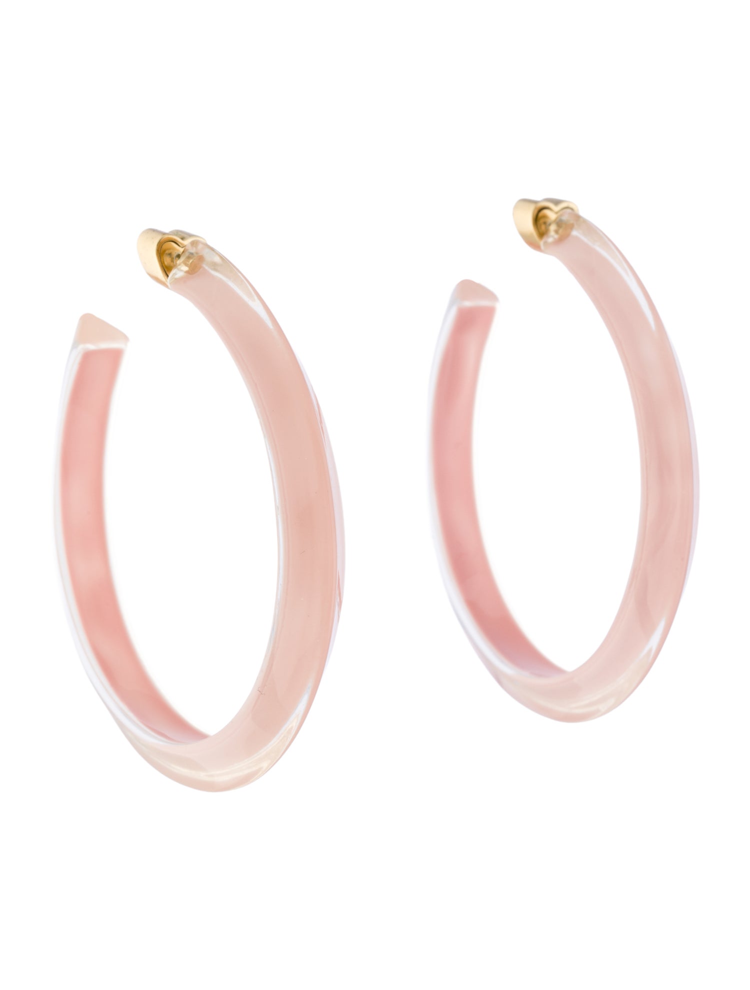 Alison Lou Medium Lucite Jelly Hoop Earrings