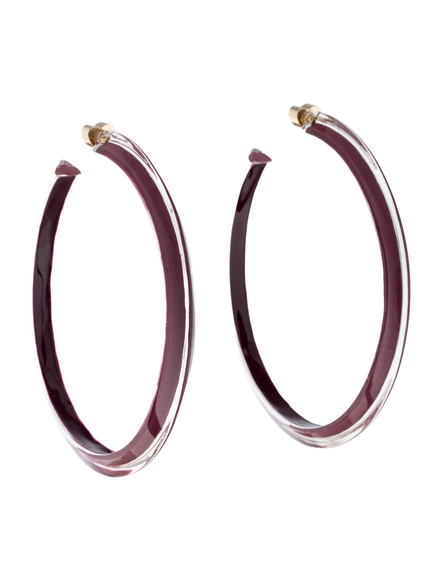 Alison Lou Lucite Large Jelly Hoop Earrings