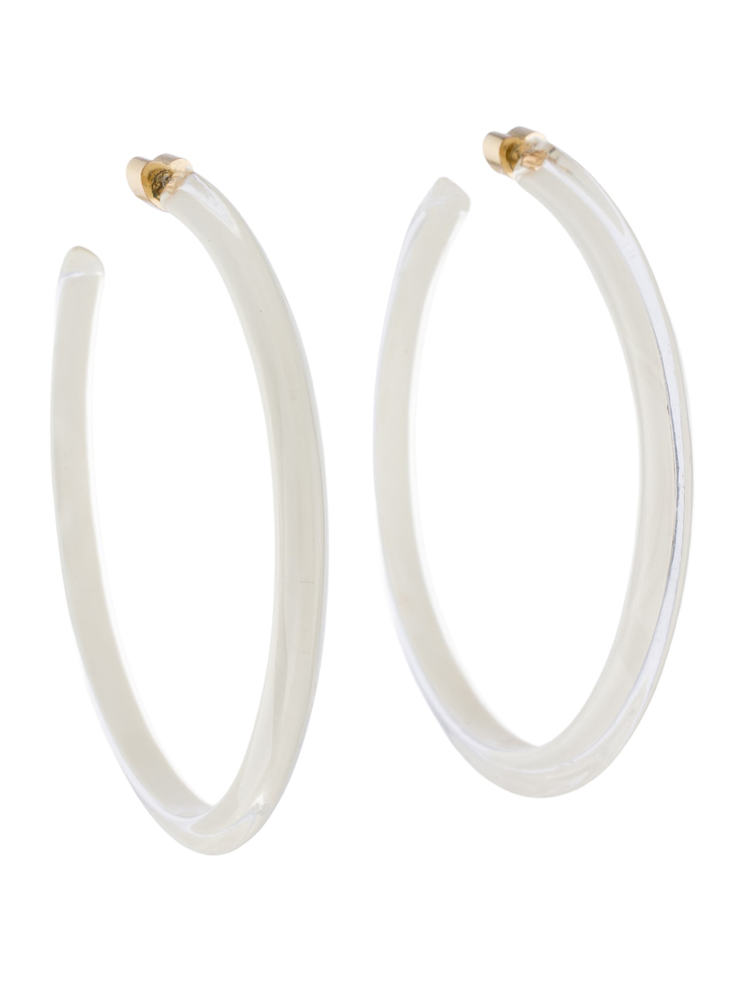 Alison Lou Lucite Large Jelly Hoop Earrings