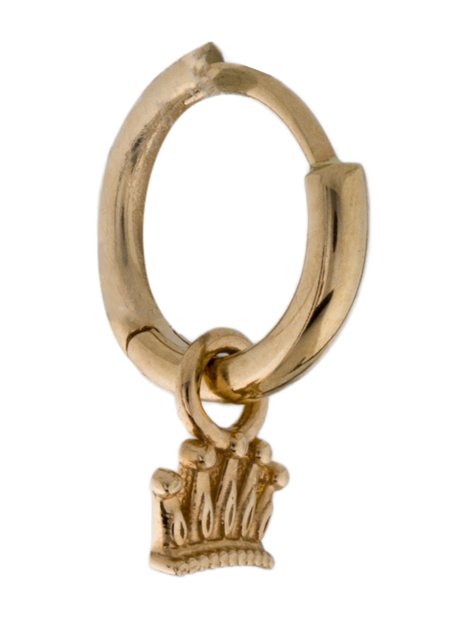 Alison Lou 14K Crown Single Drop Earring