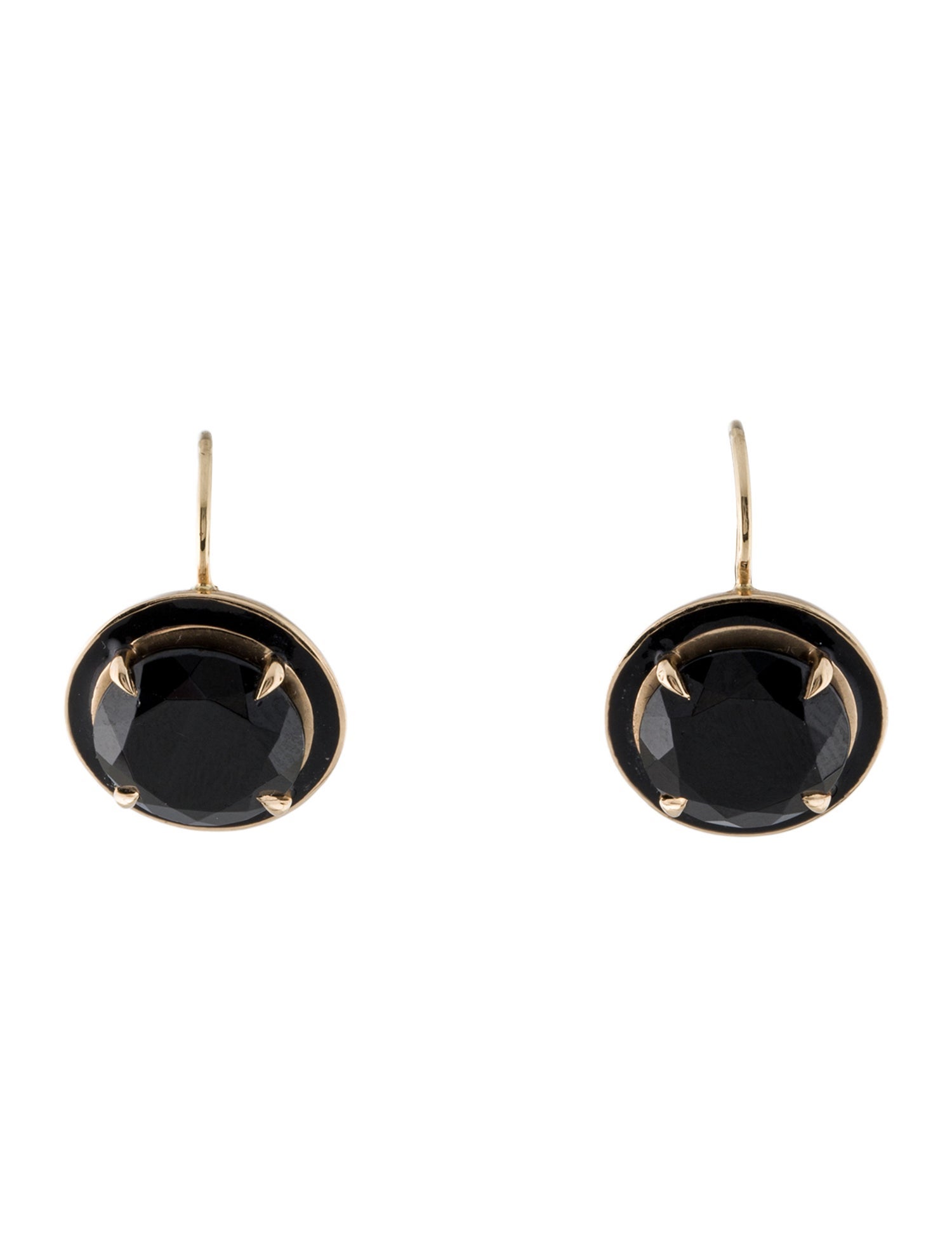 Alison Lou 14K Round Cocktail Drop Earrings