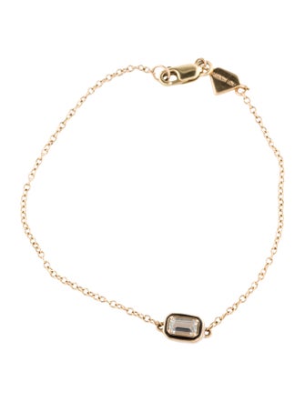 Alison Lou 14K Topaz & Enamel Station Bracelet