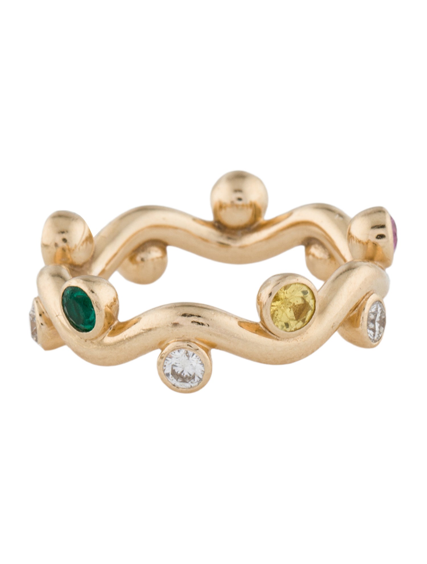 Alison Lou 14K Multistone Ziggy Band