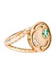 Alison Lou 14K Diamond & Enamel 'To The Moon & Back' Signet Ring