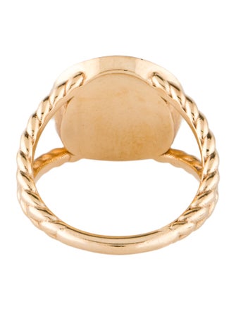 Alison Lou 14K Diamond & Enamel 'To The Moon & Back' Signet Ring