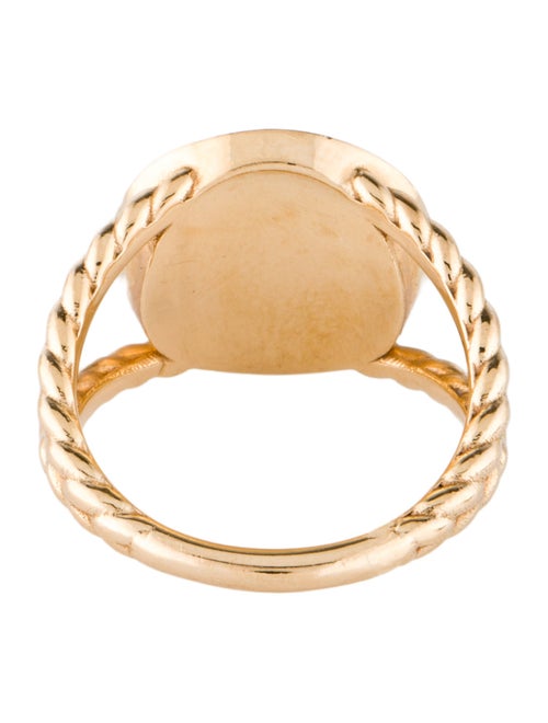 Alison Lou 14K Diamond & Enamel 'To The Moon & Back' Signet Ring