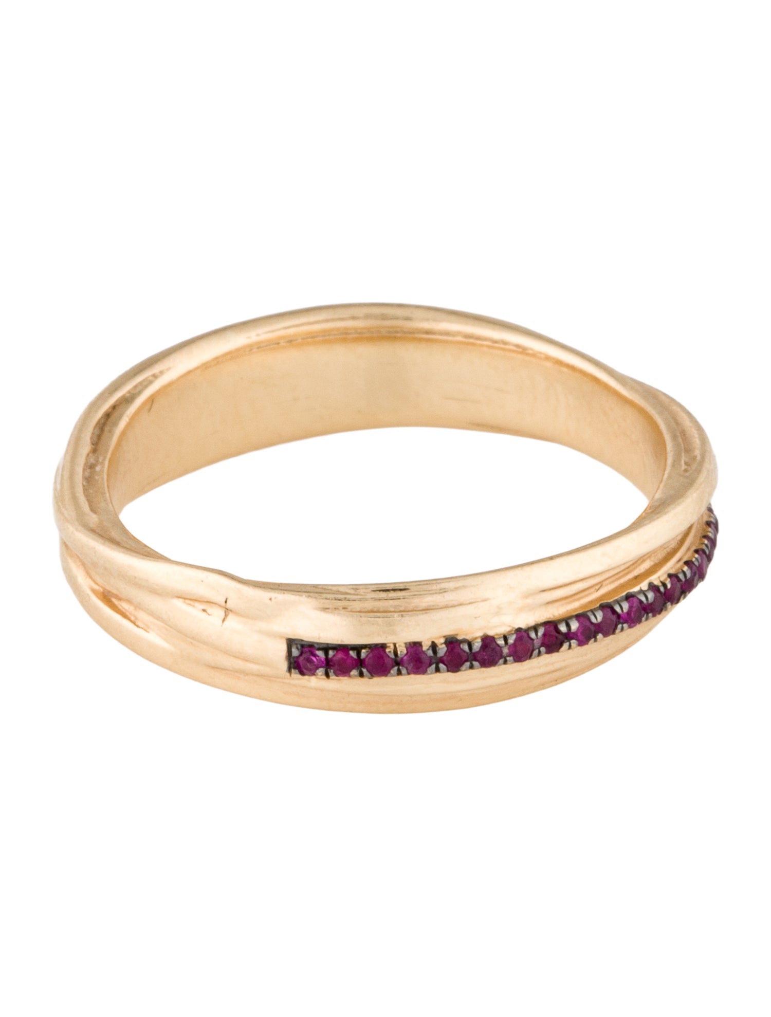 Alison Lou 14K Ruby Band