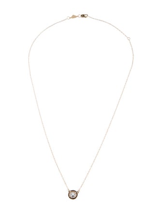 Alison Lou 14K Topaz & Enamel Pendant Necklace