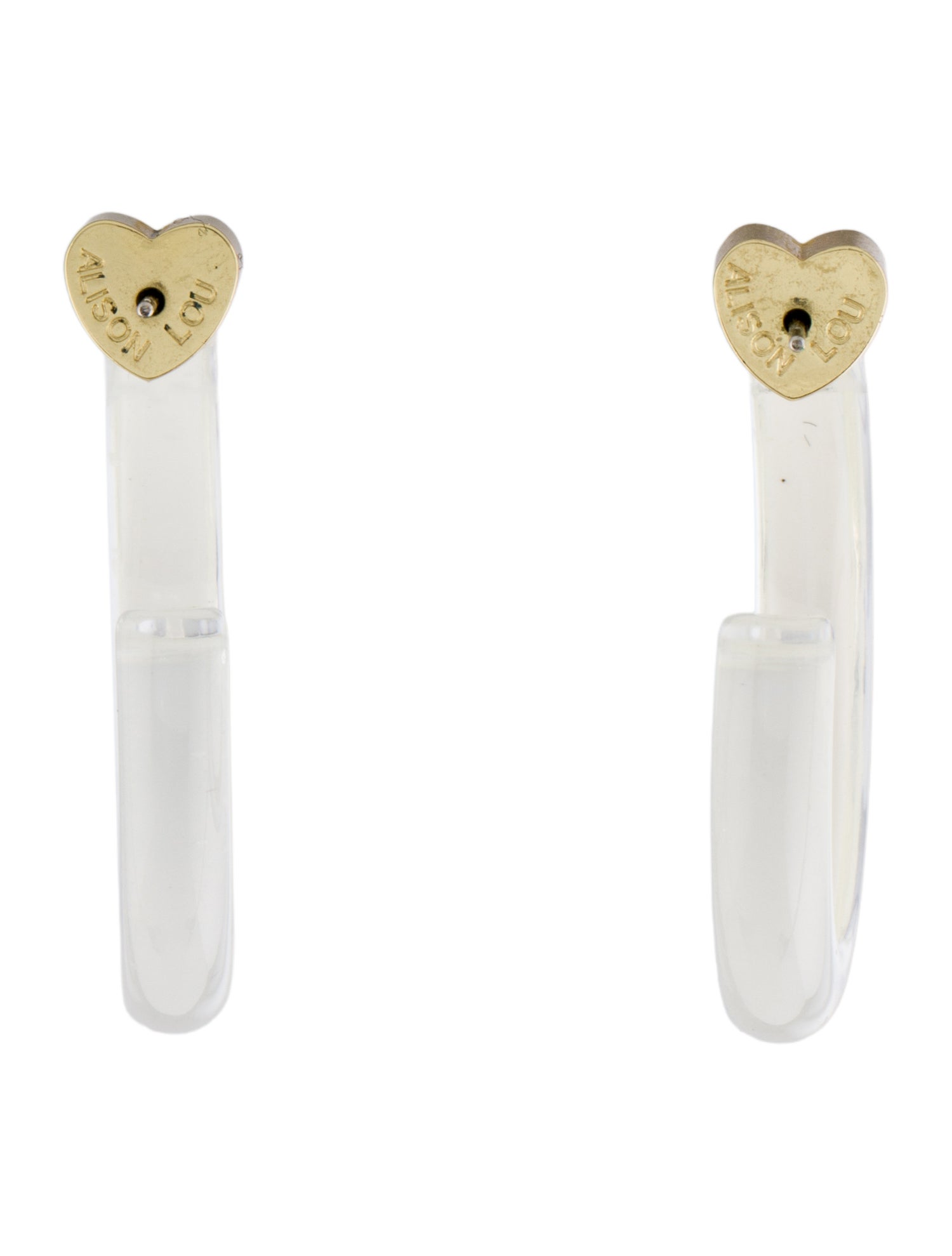 Alison Lou Lucite & Enamel Fall Small Jelly Hoop Earrings