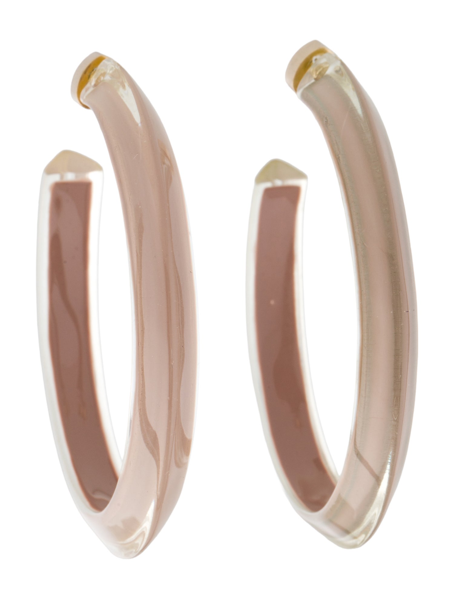 Alison Lou Lucite Large Jelly Hoop Earrings