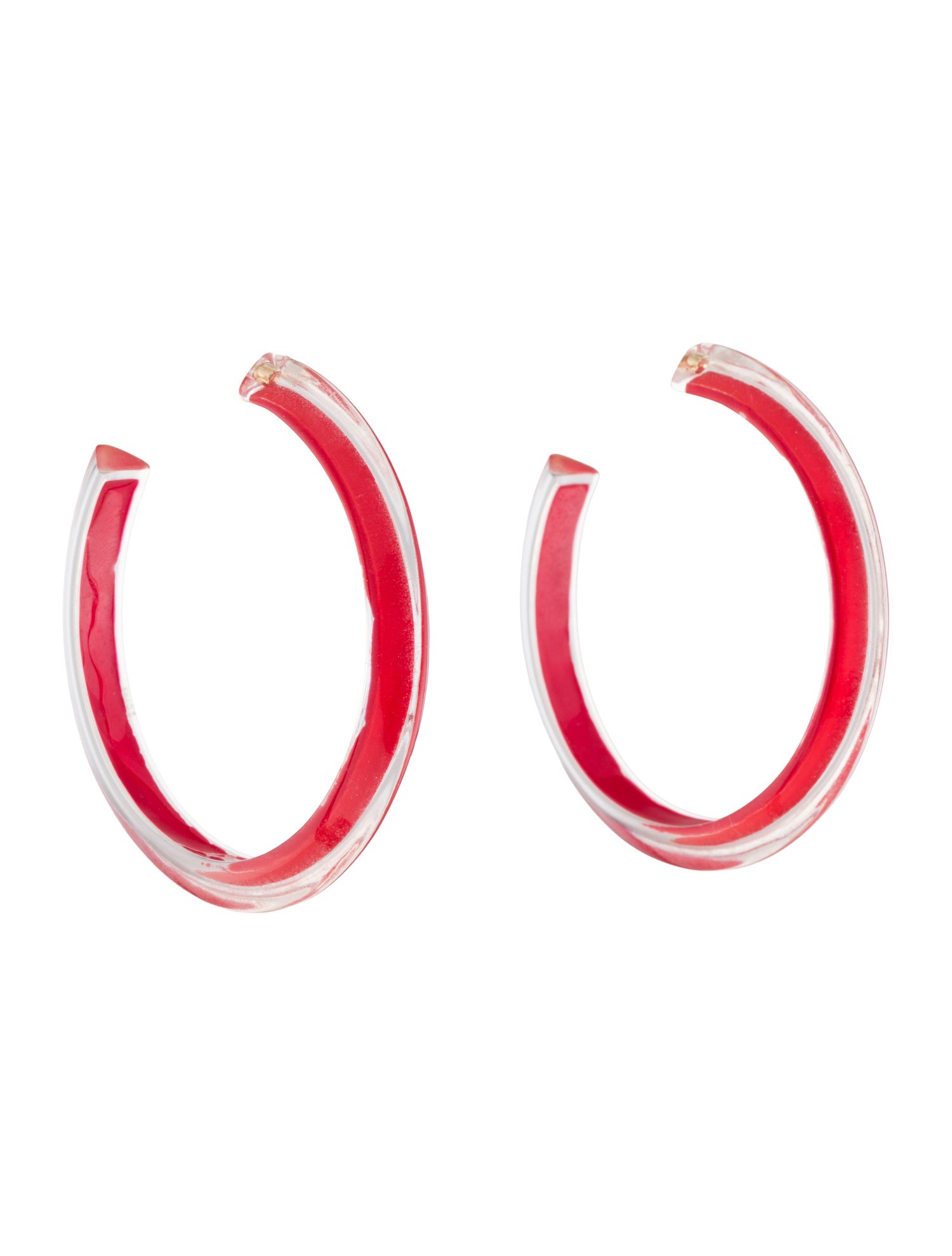 Alison Lou Lucite Medium Jelly Hoop Earrings