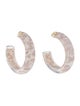 Alison Lou x LoveShackFancy Small Lucite Jelly Hoop Earrings