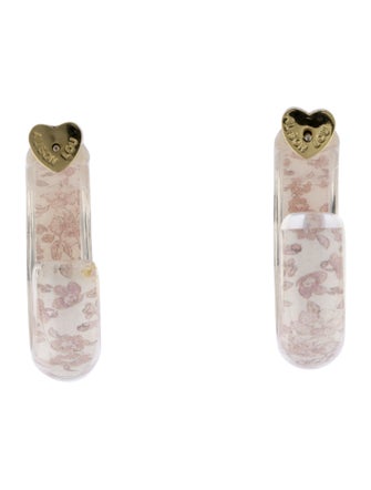Alison Lou x LoveShackFancy Small Lucite Jelly Hoop Earrings