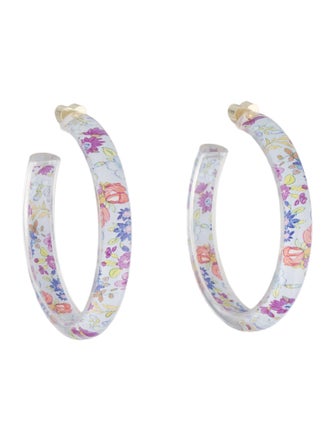 Alison Lou Lucite Medium Jelly Hoop Earrings