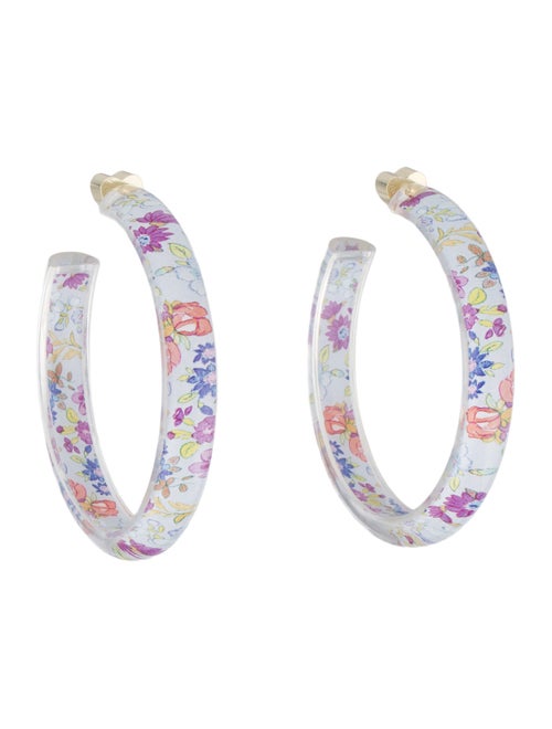 Alison Lou Lucite Medium Jelly Hoop Earrings