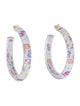Alison Lou Lucite Medium Jelly Hoop Earrings