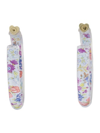 Alison Lou Lucite Medium Jelly Hoop Earrings