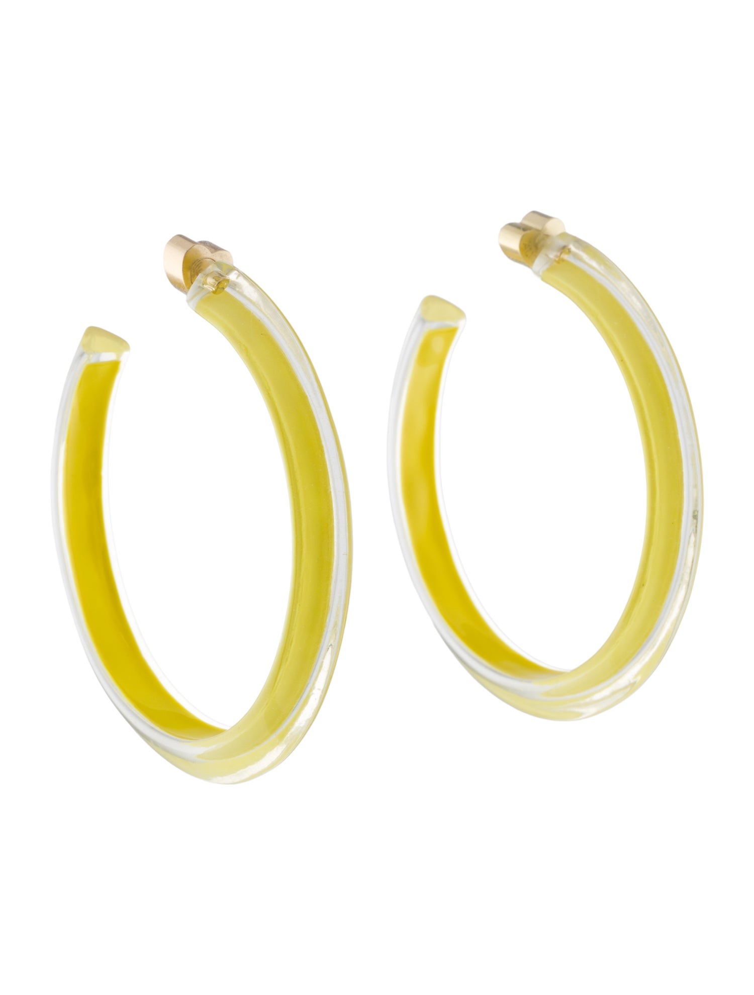 Alison Lou Medium Lucite Jelly Hoop Earrings