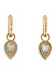 Alison Lou 14K Enamel & Prestolite Huggie Earrings