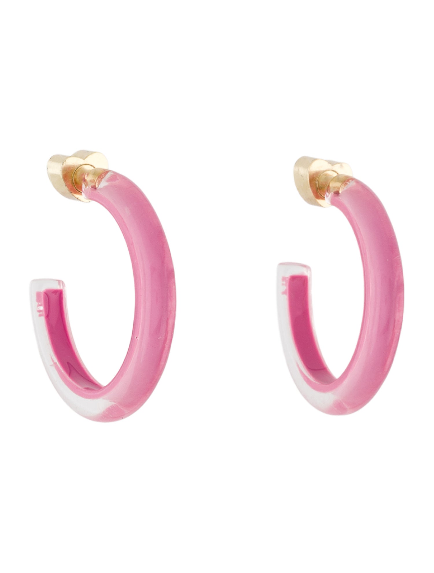 Alison Lou Lucite Jelly Hoop Earrings