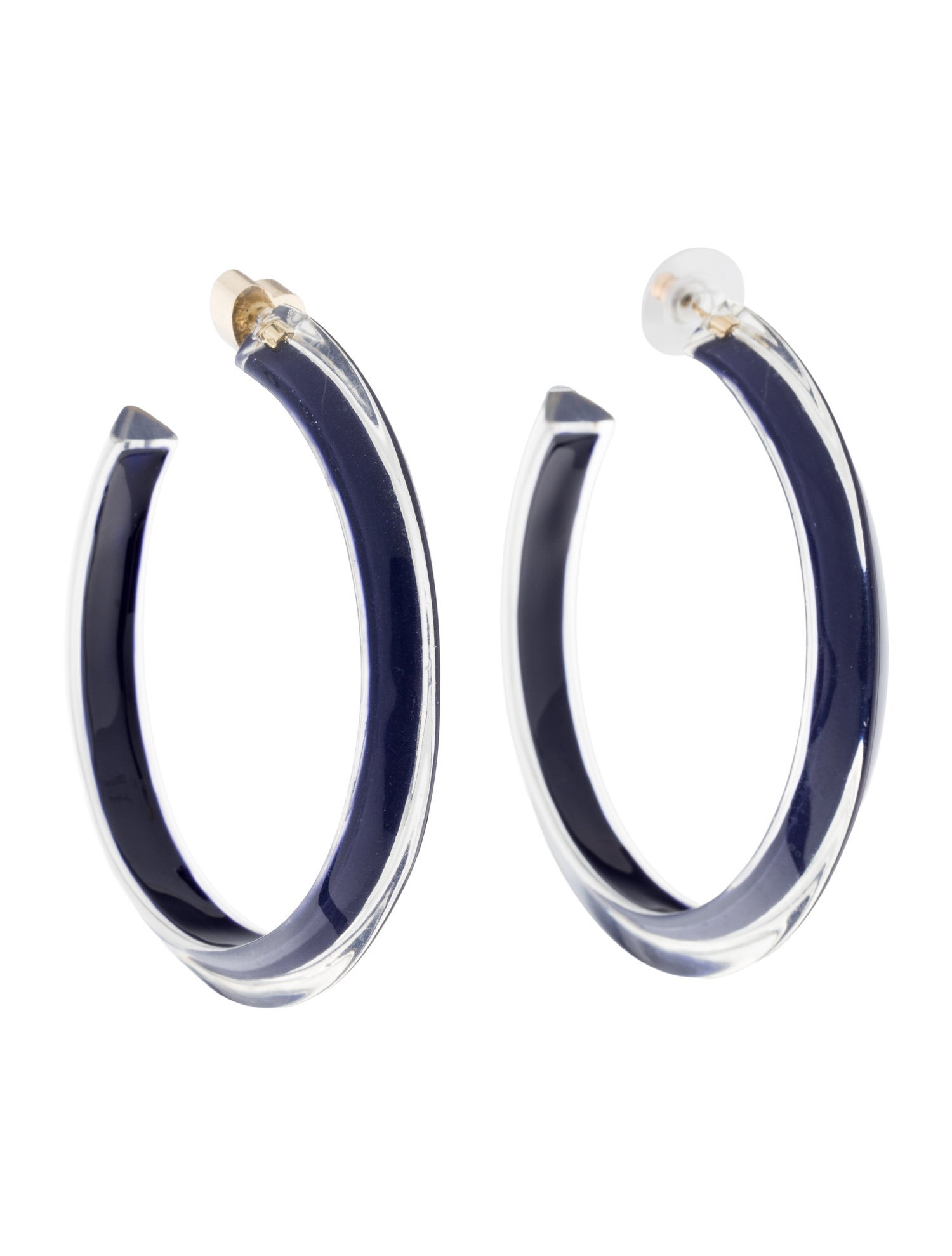 Alison Lou Medium Lucite Jelly Hoop Earrings